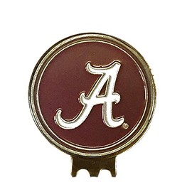 Mobile Pro Shop Golf Ball Markers with Hat Clip – Easily Attaches to Golf Cap – Made of Stainless Steel & Ideal for Professional Golfers (Alabama Crimson Tide)