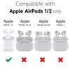 Svanove for Airpods Case Clear Glitter (1st/2nd), Cute Sparkle Bling