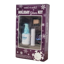 Wet n Wild Holiday Glam Kit – Lipstick, Toner, Primer, Shadow Gift Set