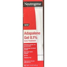 Neutrogena Acne Treatment Adapalene Gel 0.1% Topical Retinoid Exp 11/2025 NEW