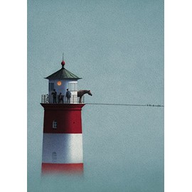 Inkognito Postcard A6 • 2881 ''Lighthouse in the Fog Artist: Quint Buchholz • Fantastik