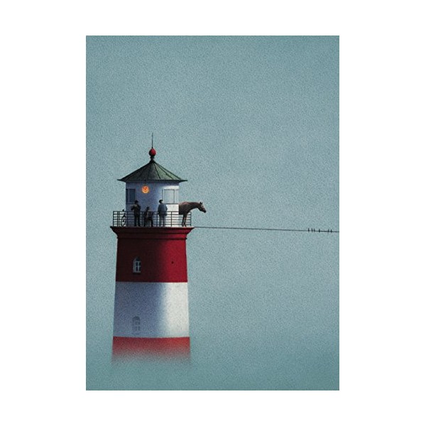 Inkognito Postcard A6 • 2881 ''Lighthouse in the Fog Artist: