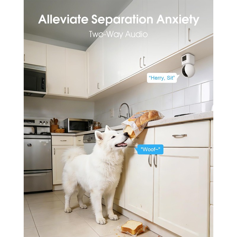 ARCCTV 2-Pack Dual Lens Indoor Security Camera, 2.5K WiFi 6