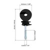 QWORK® 20Pcs Electric Fencing Ring Insulators, Wire Mesh Ring Insulator,