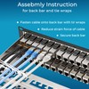 Rapink Patch Panel 48 Port Cat6A with Inline Keystone 10G