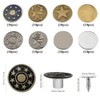 Gasea 80 Sets 8 Styles 17mm Jeans Buttons Tack Buttons