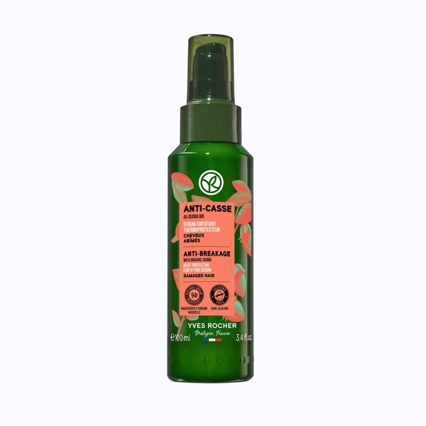 Yves Rocher Plant care hair strengthening serum with heat protection, protects the hair fibre from heat up to 230 °C