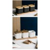 3 Pack Ceramic Condiment Jar Spice Box, Container Seasoning Jars