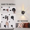 Battery Operated Wall Sconces Set of Two with Remote Control,