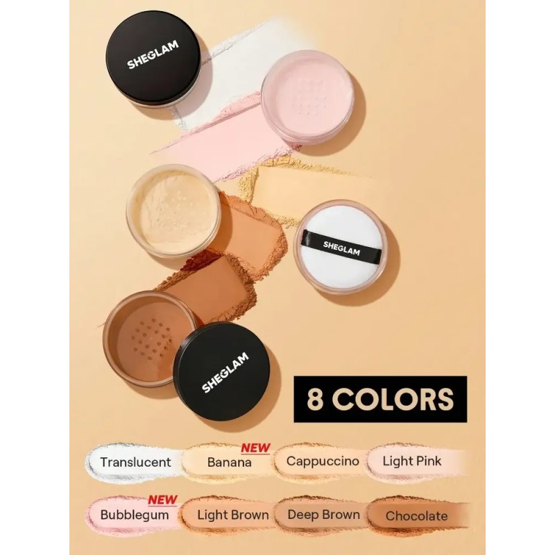 Sheglam Polvo Fijador Baked Glow Radiant Translúcido Translucent