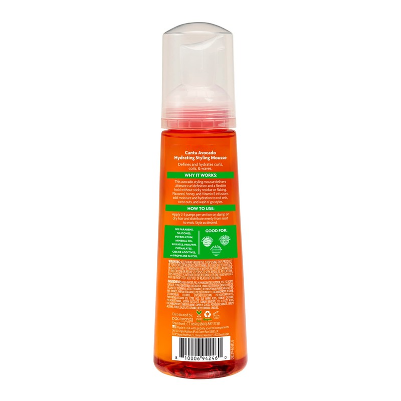 Cantu Avocado Hydrating Mousse, 8.4 fl oz (248 ml)