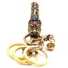 [XP Design] Brass Brass Crown Dragon Key Chain Key Ring