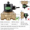 Baomain 1 inch DC 24V Brass Electric Solenoid Valve Water