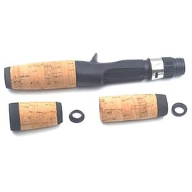 zalati Fishing Rod Handle Kit Cork Split Grip with Tackle Reel Seat Cork for DIY Rod Building Repair