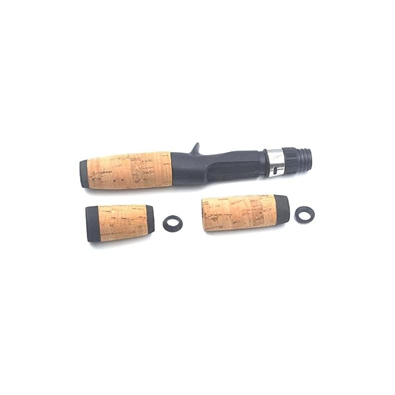 zalati Fishing Rod Handle Kit Cork Split Grip with Tackle