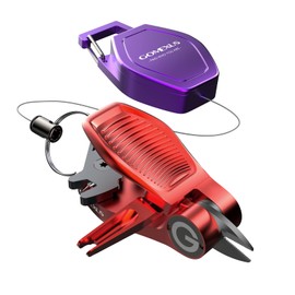 Gomexus SHARKBITE Line Cutter with Pinon Reel Stainless Steel Nippers Knurled Line Cutter 10-80 Lbs Compatible with PE Line