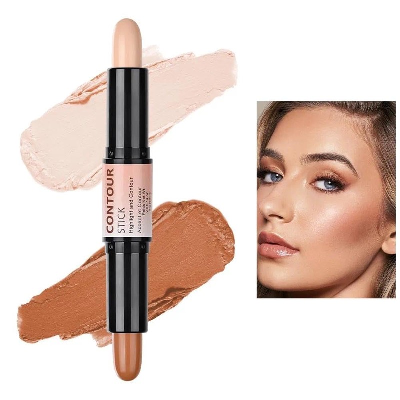 Professional Dual-Ended Highlight & Contour Stick - Creamy Texture Wonderstick