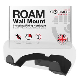 Roam Wall Mount Bracket, Black, Single (1pc), Compatible With Sonos Roam, Roam 2 & Roam SL, Includes Mounting Kit, Designed in the UK