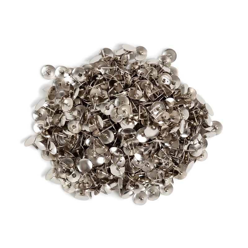 U Brands Silver Thumb Tacks, Office Supplies, Bulletin Board Accessories,