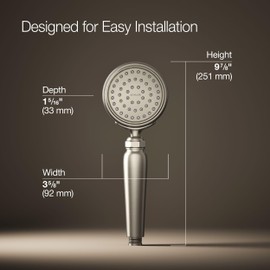 Kohler 72776-G-BN - Manija de baño (níquel cepillado)