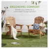 Best Choice Products Folding Adirondack Chair Outdoor, Wooden Accent Yard