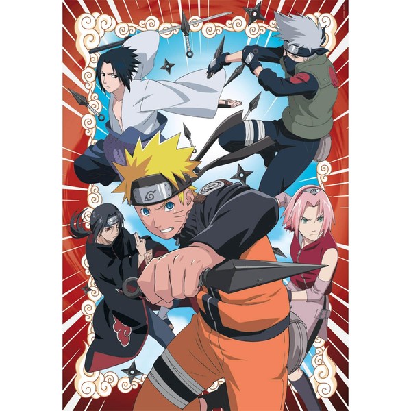 Clementoni 39831 Naruto Puzzle 1000 Pieces, High Quality Collection, for