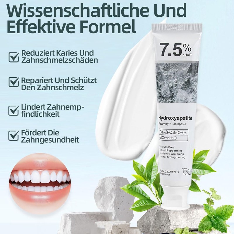 2PCS Hydroxylapatite Toothpaste