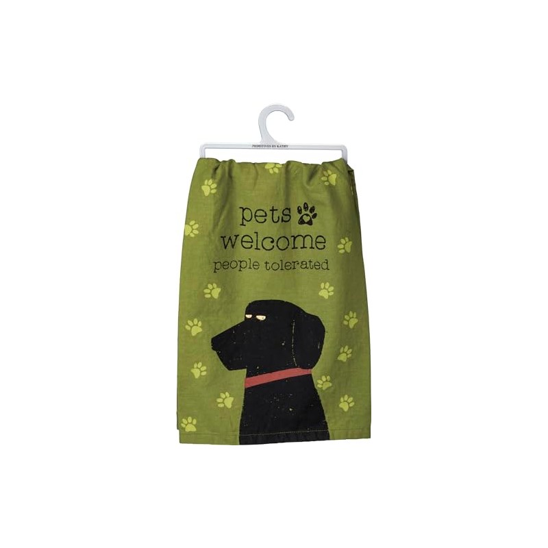 Primitives by Kathy Cotton Dish Towel Set - Dog Design,