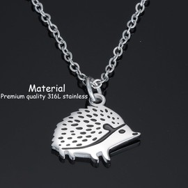 Kivosliviz Hedgehog Necklace for Women Adults Hedgehogs Lovers Jewelry Gift Inspirational Hedgehog Necklaces