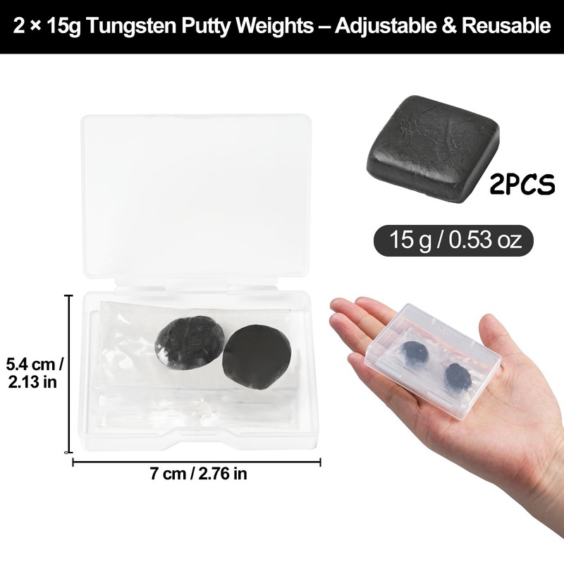 Annyswit 2 x 15g Tungsten Rig Putty - Camouflage Putty