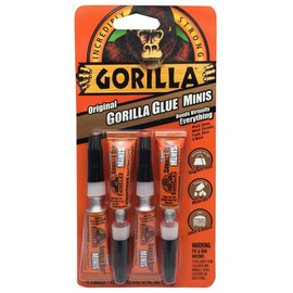 Gorilla 5000503 Four 3g Original Glue Mini Tubes (6-Pack)