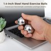 OMISTAR 2 PCS Stainless Steel Exercise Balls, 1.4" Baoding Fitness