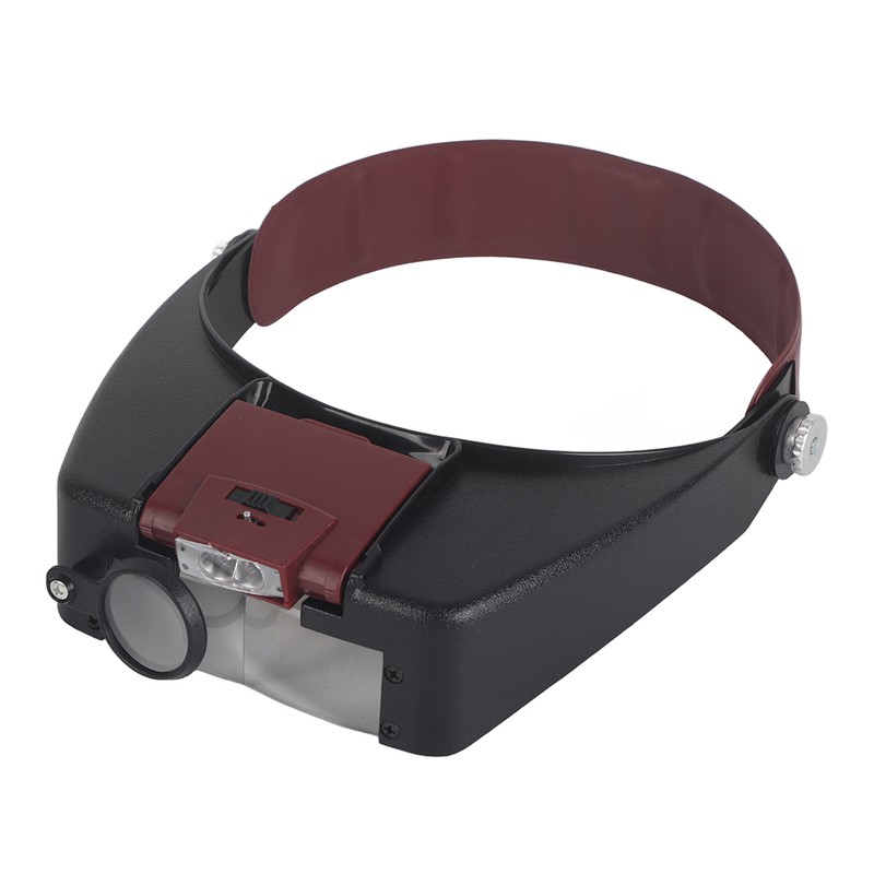 Magnifying Glass Helmet Type Head Mounted Magnifying Glass with LED