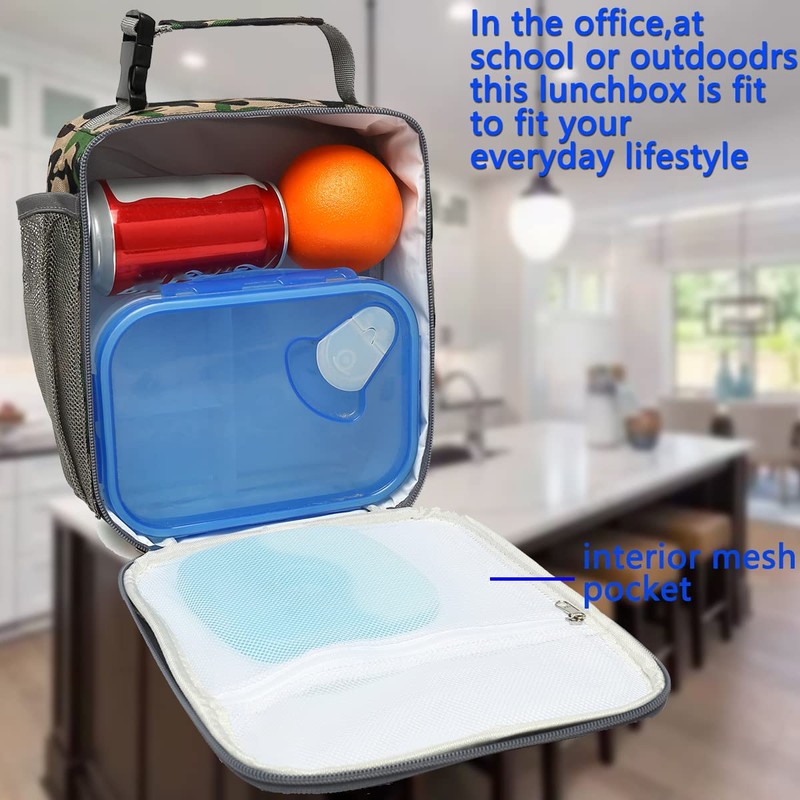 FlowFly Lonchera para niños, bolsa suave aislada, mini enfriador de