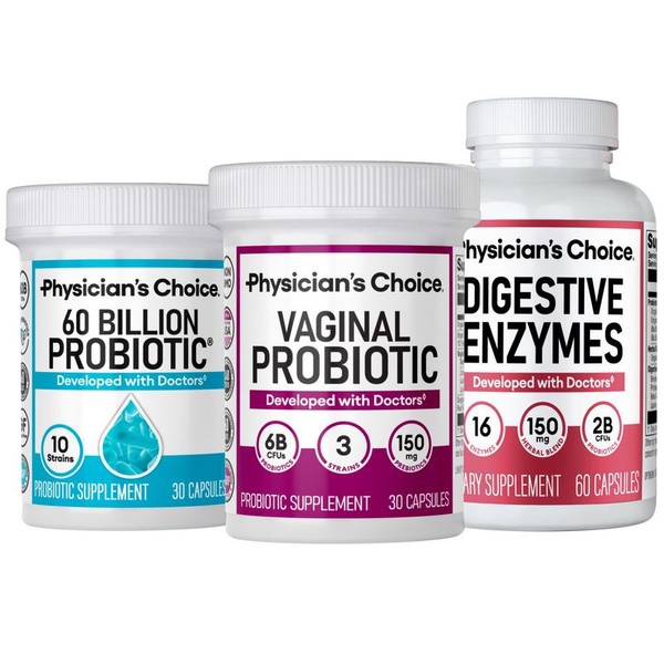 Physician's Choice Wellness Girly Stack: Feminine, Bloating & Gut Health