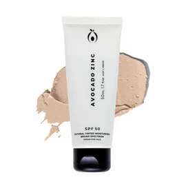 Avocado Zinc - Natural Tinted Moisturiser with SPF50 - Light/Medium (50ml)