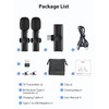 Handy Lavalier Mikrofon, 2.4GH【Type-C&USB】 Ansteckmikrofon für Android-Phones Tablets Vlogging Live-Streaming