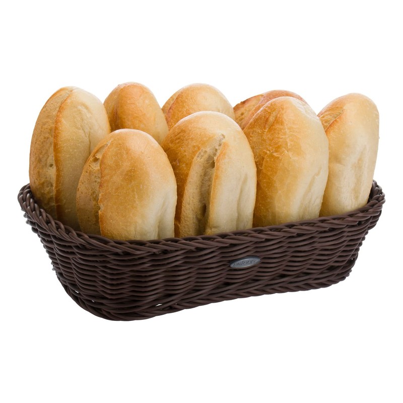 Saleen Multi-Purpose Basket, Suitable for Gastronomy, Rectangular, Plastic Fibre, Dark