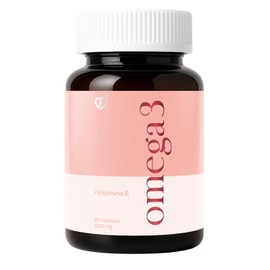 CARO FIT | Omega 3 Puro de Salmón de Alta Potencia 2400 mg - 1740 mg EPA y DHA mas Vitamina E | Cápsulas Blandas Sin Olor para Salud Cardiovascular y Cerebral, Antiinflamatorio Natural | Suplemento Natural Sin Gluten - 60 Cápsulas