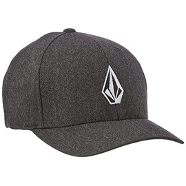 Volcom mens Full Stone Flex Fit Baseball Cap, Charcoal Heather, Large-X-Large US