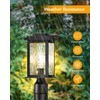 VIANIS Dusk to Dawn Outdoor Post Light Fixture with Pier