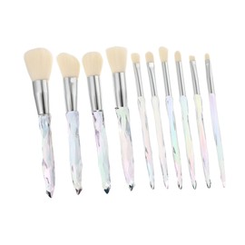 Baluue 1set Portable Makeup Brush with Brushes for All Skin Types Blush Sculpting and Makeup Application Tools Bag for Women Beauty and Cosmetic Needs