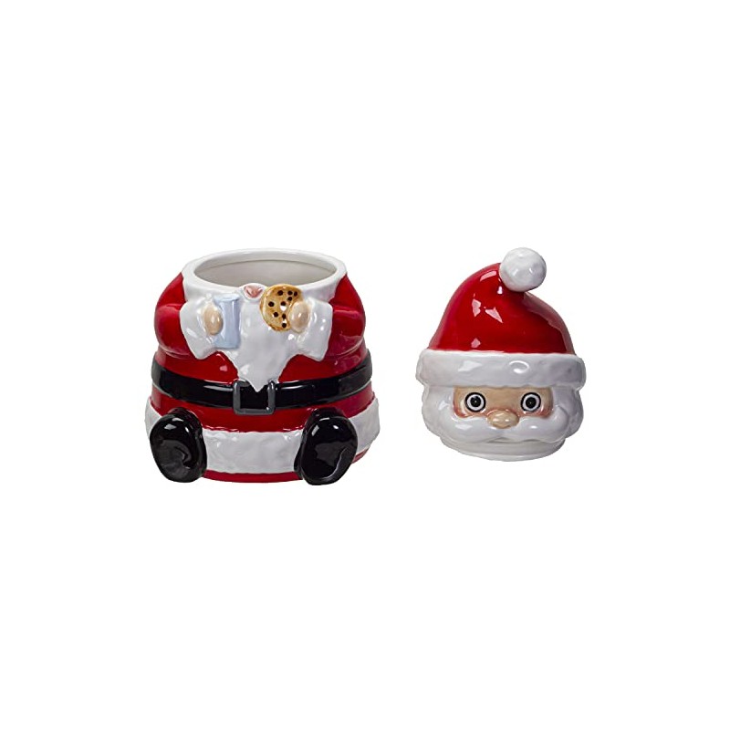 Pacific Giftware Xmas Christmas Santa Ceramic Cookie Jar