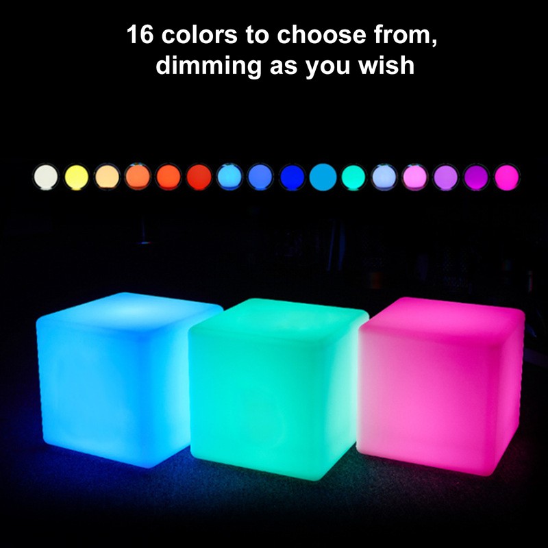 Cube Lights with Remote Control USB Charging Desk Lamp for
