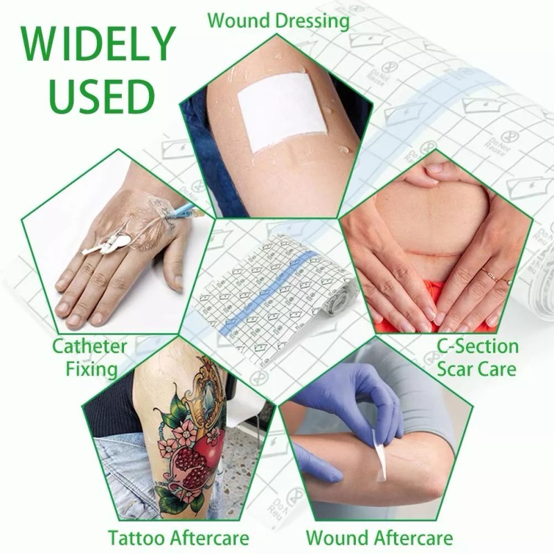 Flatoedu Tattoo Aftercare Bandage Roll 6"X 10 Yard - Waterproof