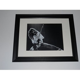 Eddie Van Halen 1978 1st Headlining Tour with Guitar Framed Print 14"x17"