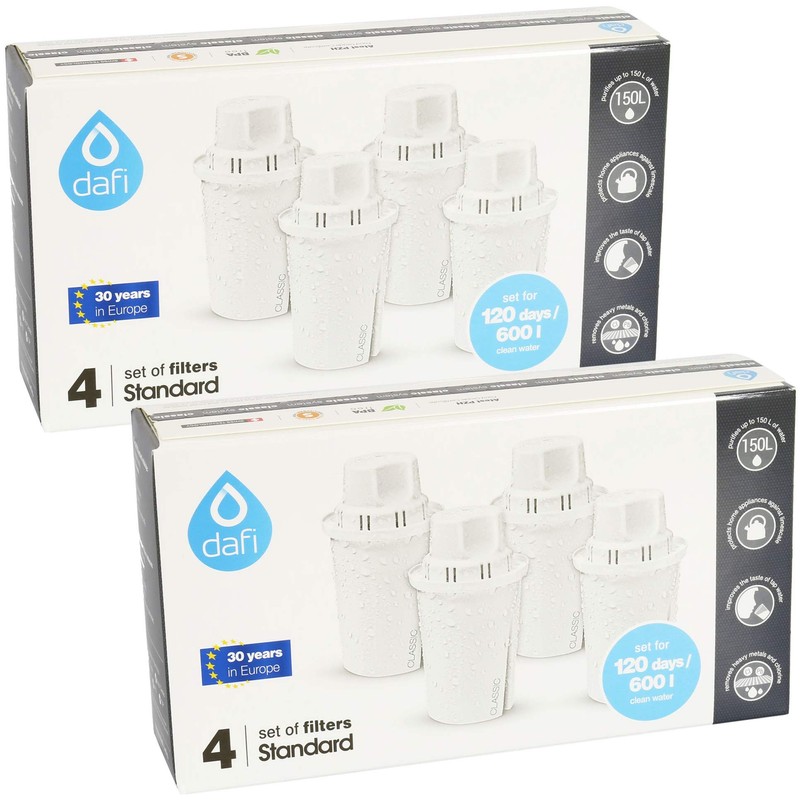 DAFI Universal Water Filter Cartridges Water Filter Plastic White Pack