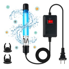 11W Aquarium UV Light for 55-150 Gallon Fish Tank Aquarium Algae Clean Light Green Machine Algae Remover (FishTankLight-11W)