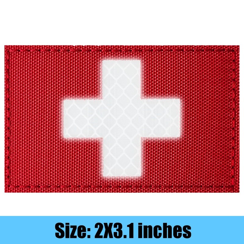 FR Reflective First Aid Patch, IR Reflective Red Cross Patch