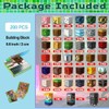 Wattlink Magnetic Building Blocks Set, 200 Pieces Pixel Style Construction